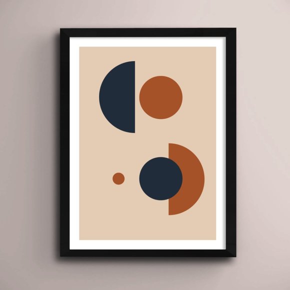 2/$35 Modern Minimalist Abstract Geometric Wall Art Print Home Decor [No Frame] - Picture 1 of 6